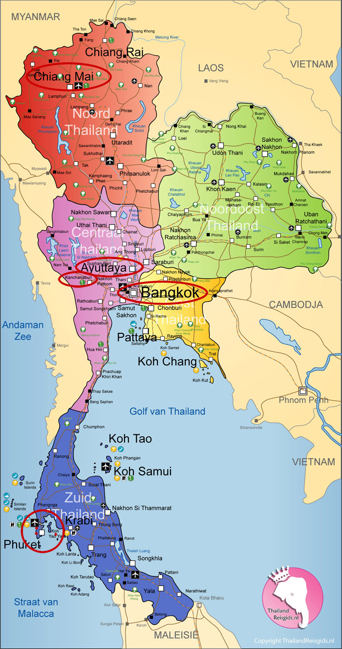 landkaart-thailand